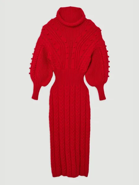 Karen Millen Red Knitted Dress